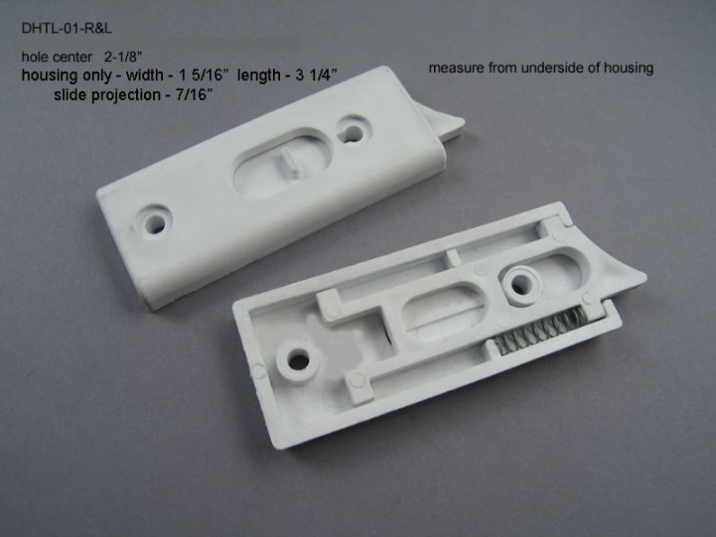 Vision Industries 7380RD White Recessed Window Sash Tilt Latches (Set Of 2 – 1 Left & 1 Right)