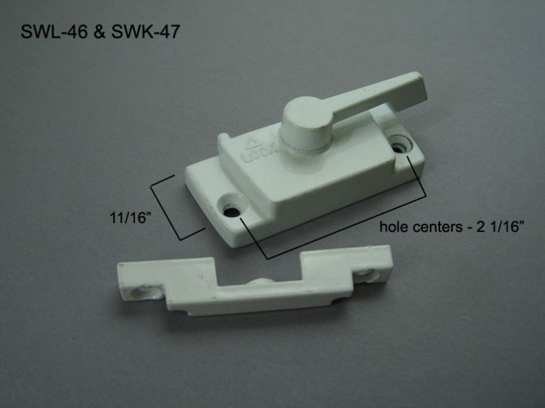 Sliding Window - Locks &amp; Keepers - SWL-46 &amp; SWK-47